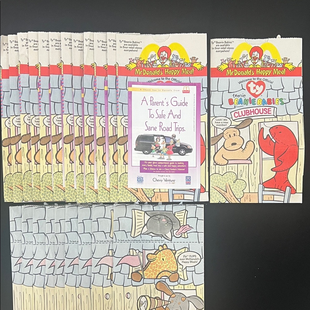 McDonald's Happy Meal Invitations with Red and Yellow Accents